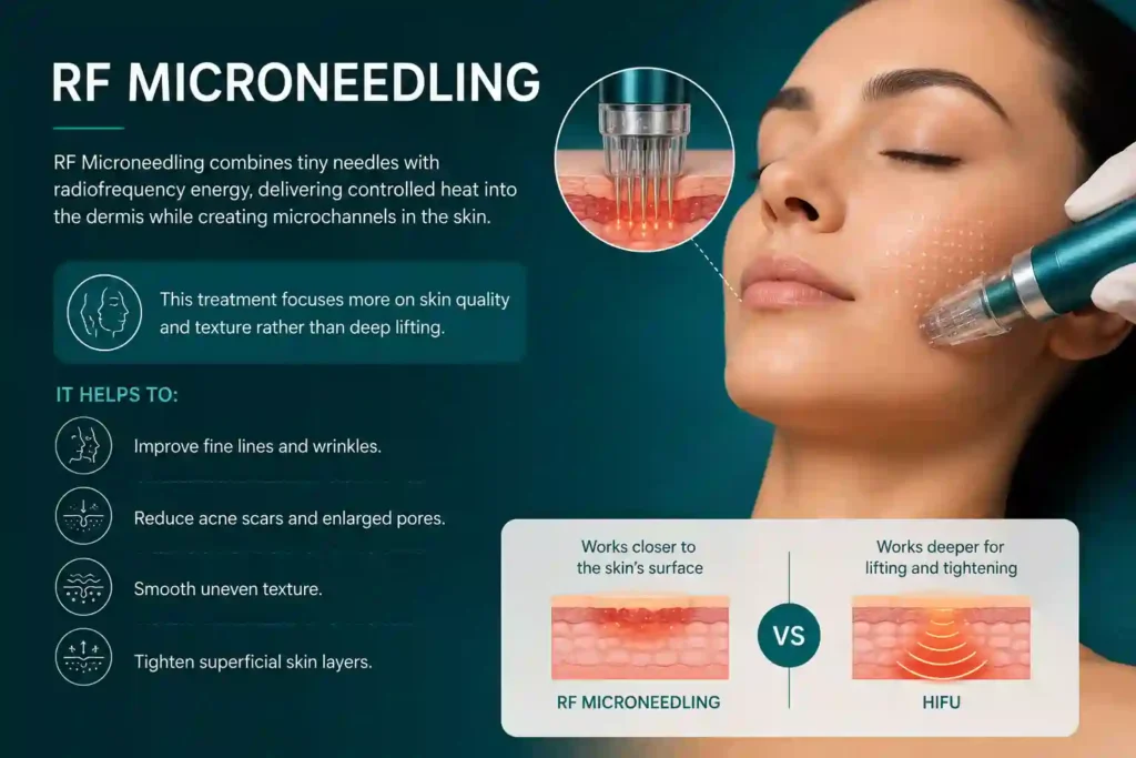What Does RF Microneedling Do That HIFU Alone Cannot Perth