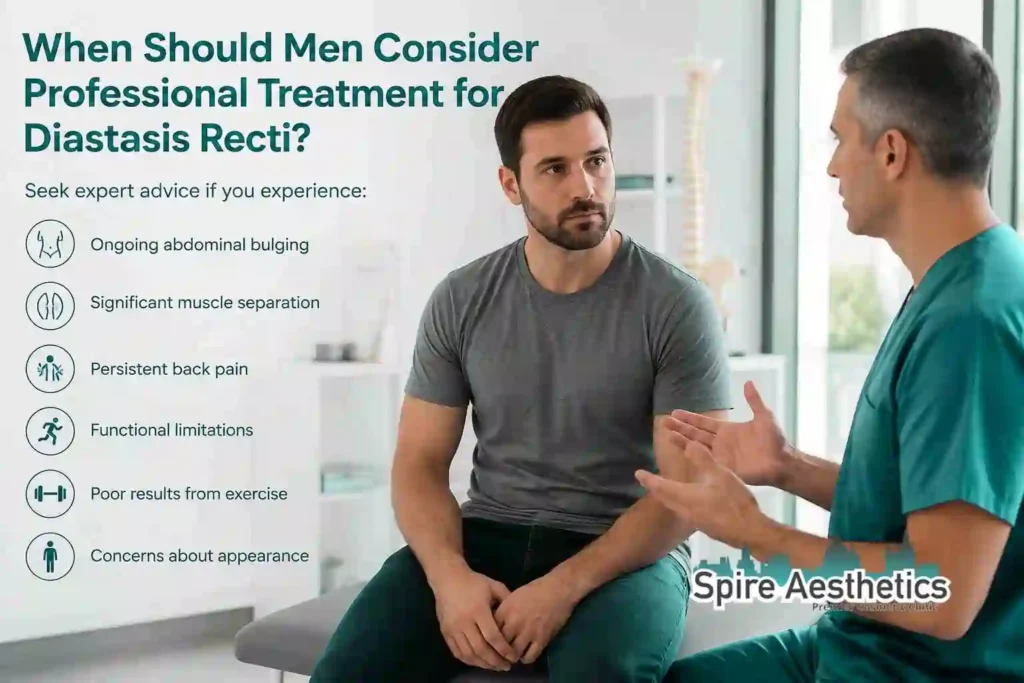 When Should Men Consider Professional Treatment for Diastasis Recti Perth?