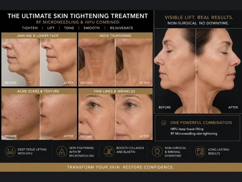 Results of combined treatment for the ultimate skin tightening treatment Perth