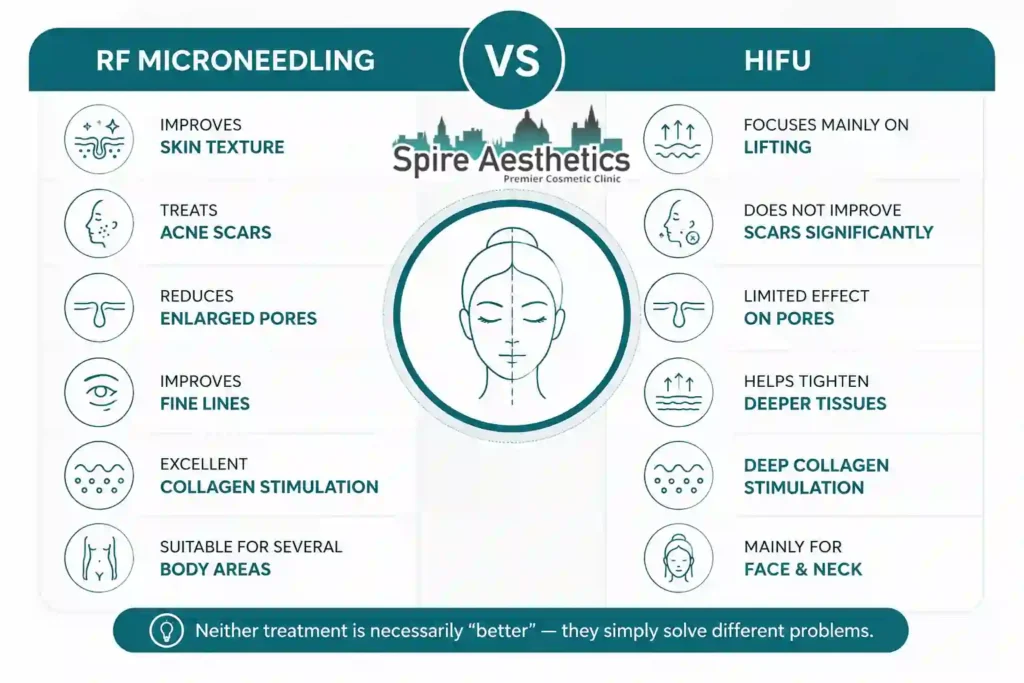 RF Microneedling vs HIFU: Which Treatment Gives Better Results Perth?